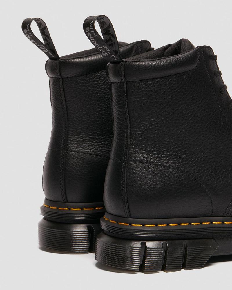 Black Men's Dr Martens Rikard Lunar Leather Platform Boots | CA 564XYU